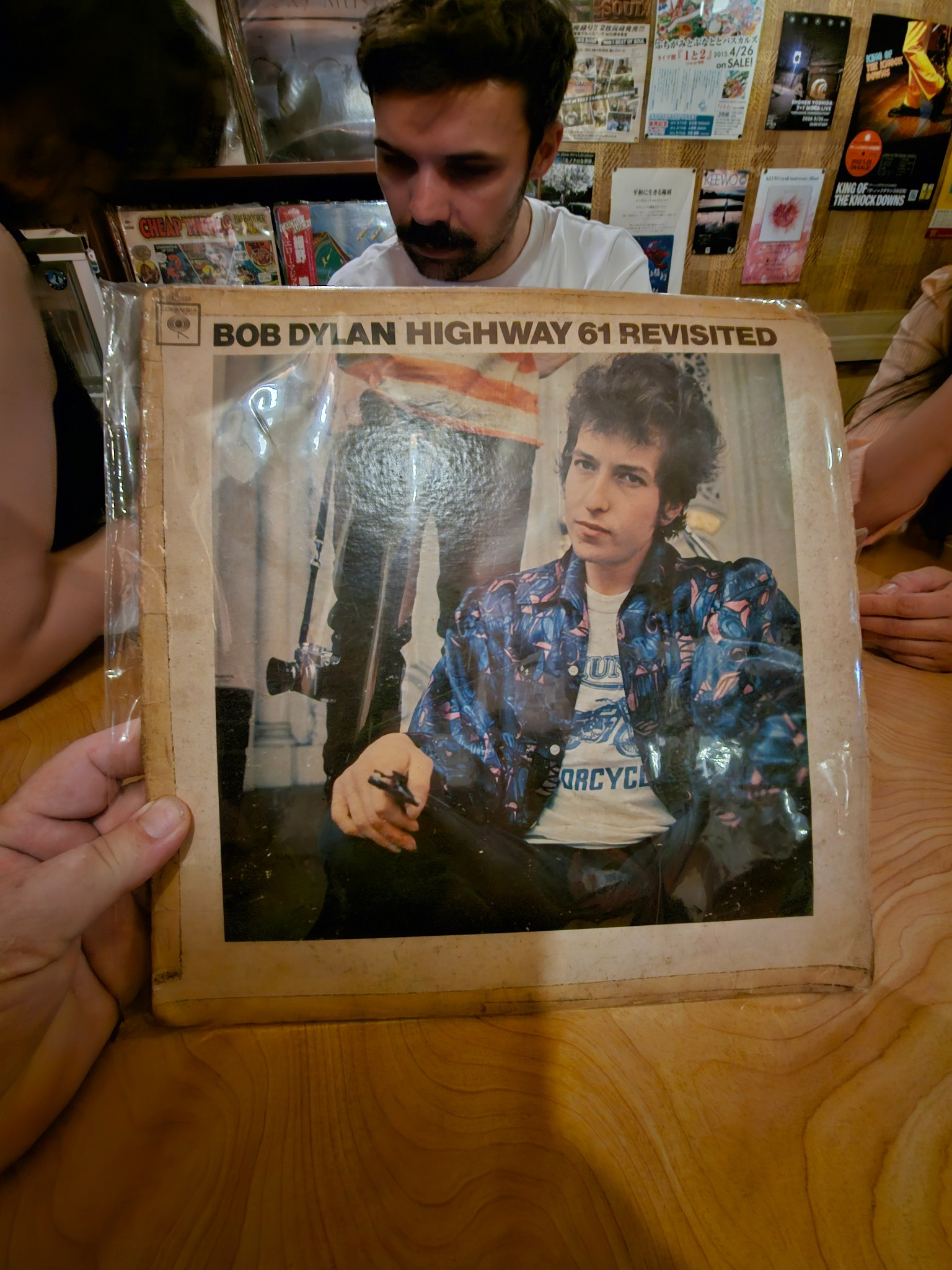 Bob Dylan Highway 61 record at Bar Mitchell.