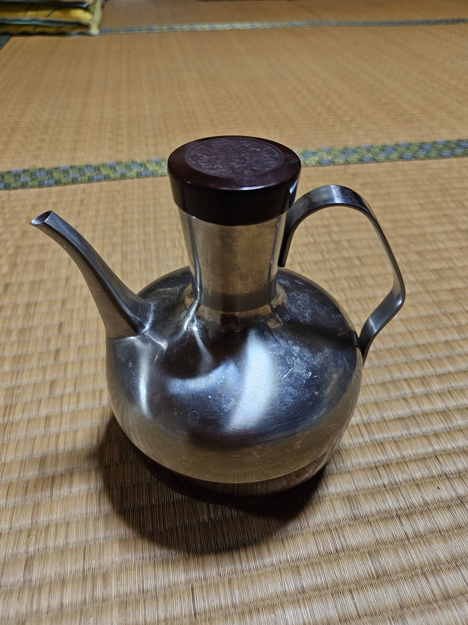 Electric sake warmer from the Hanasaki house.