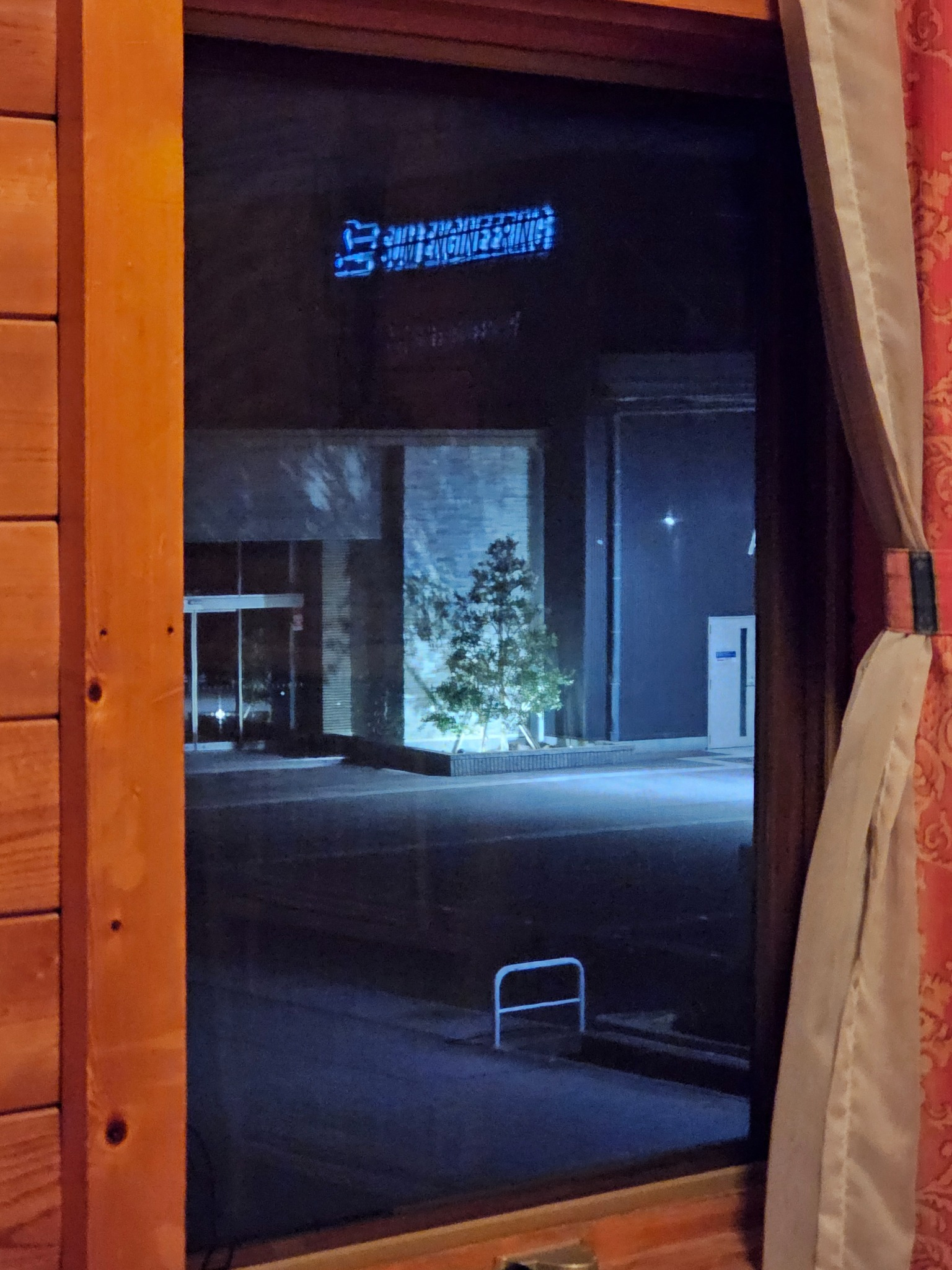 Night view from Carre Four Besso window.