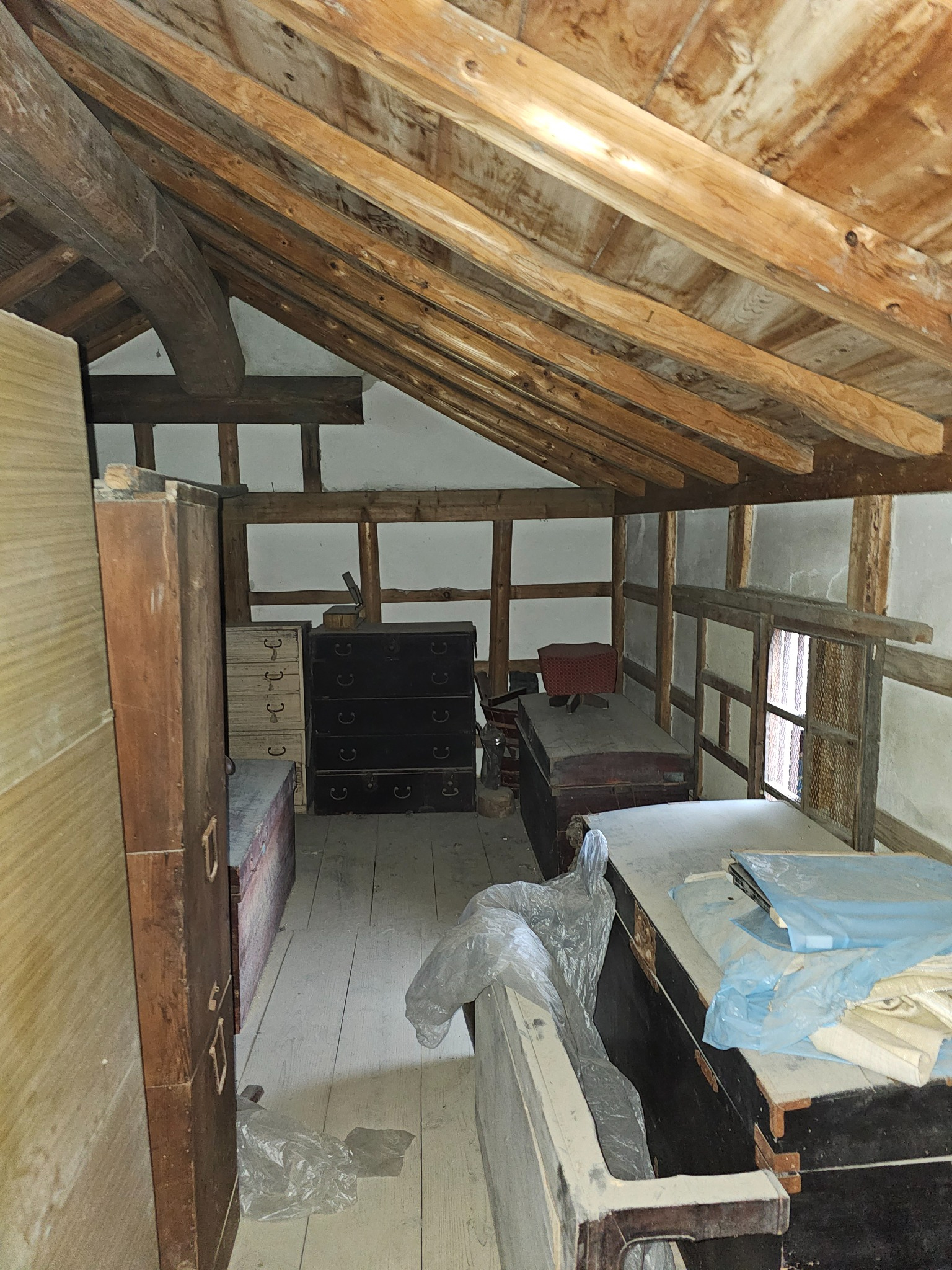 Storage furniture inside the kura.