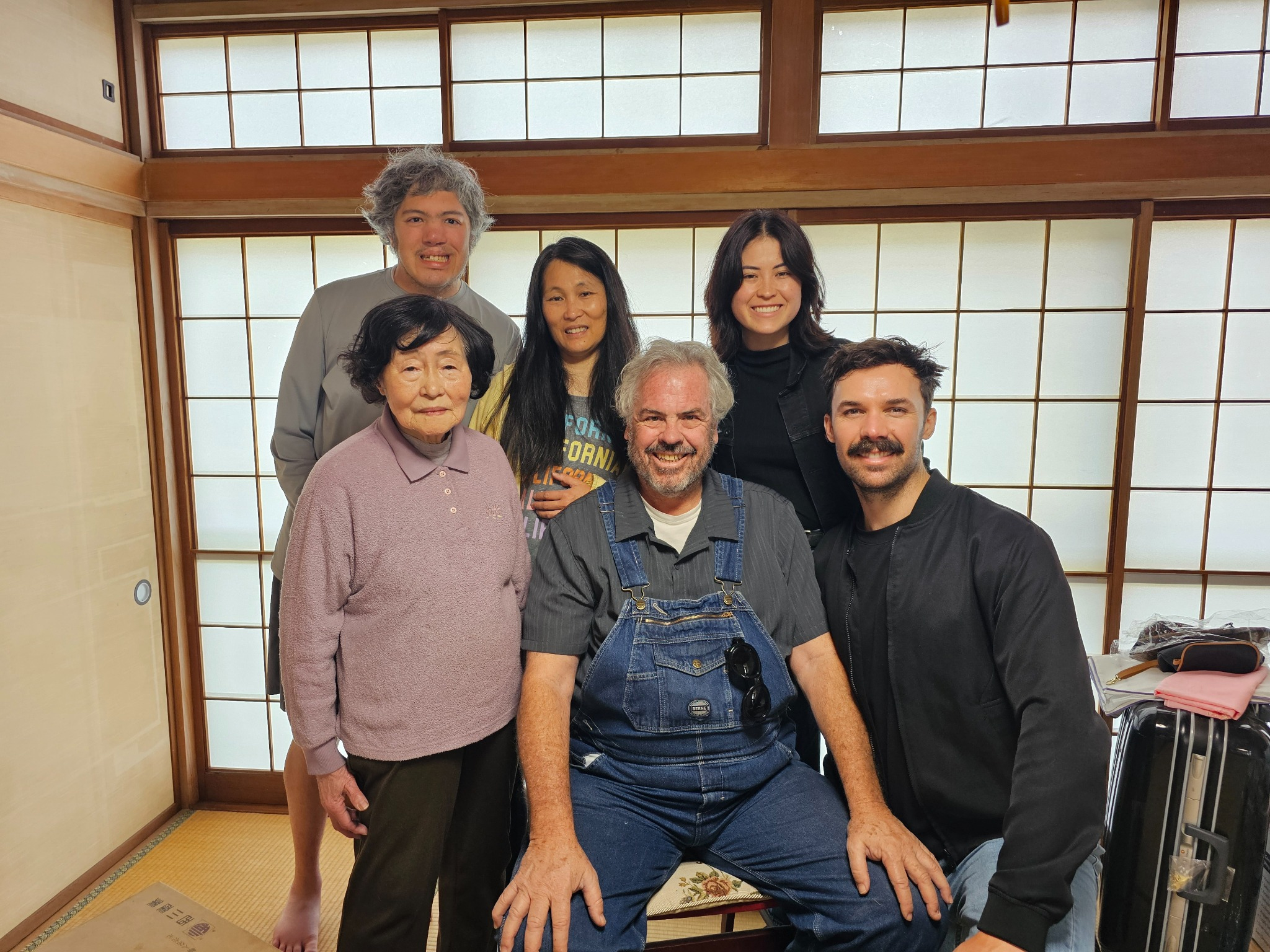 Second family group with Charlie and Marie at Hanasaki.
