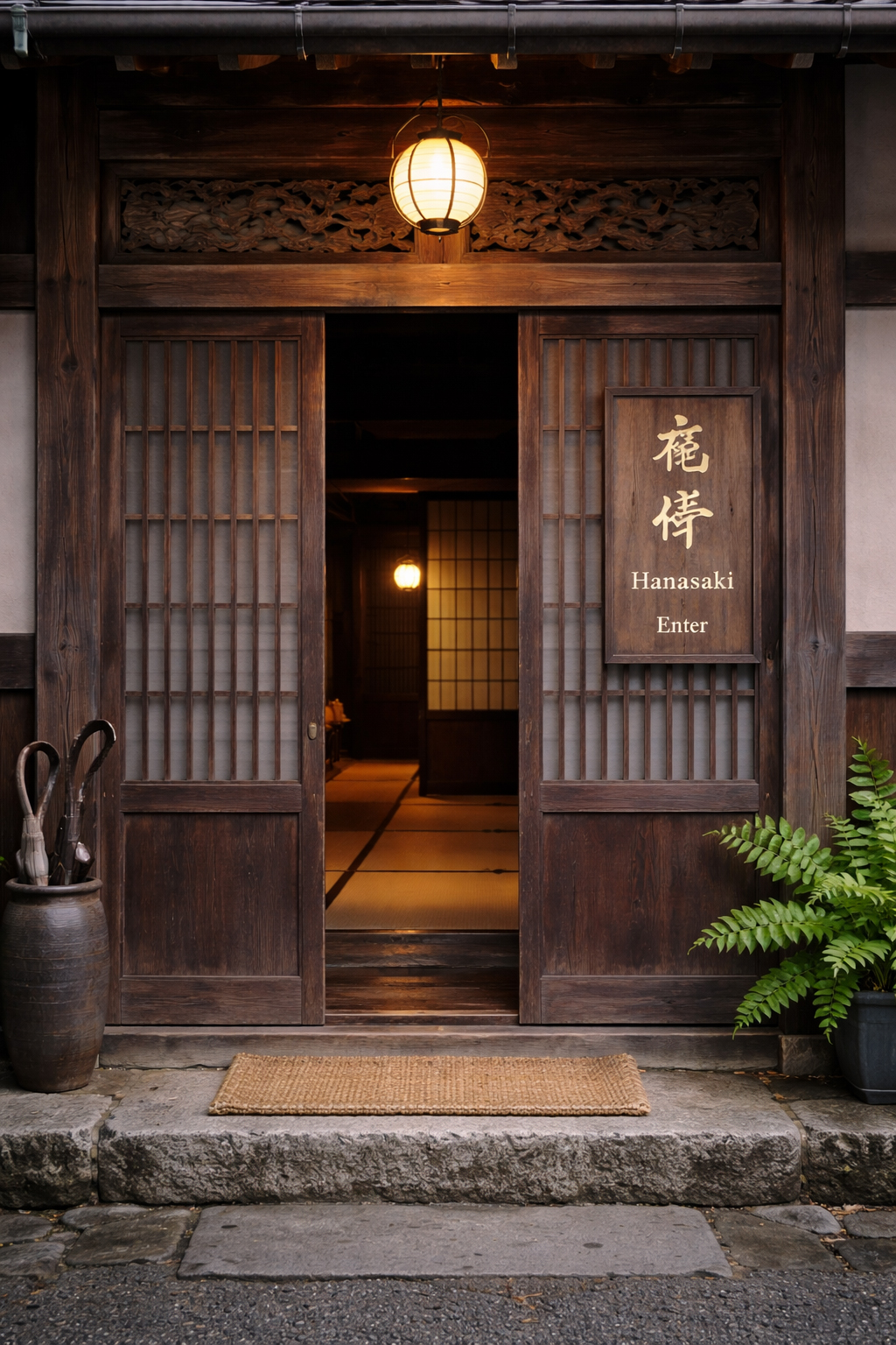 AI generated Hanasaki entryway.